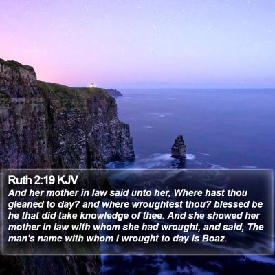 Ruth 2:19 KJV Bible Verse Image
