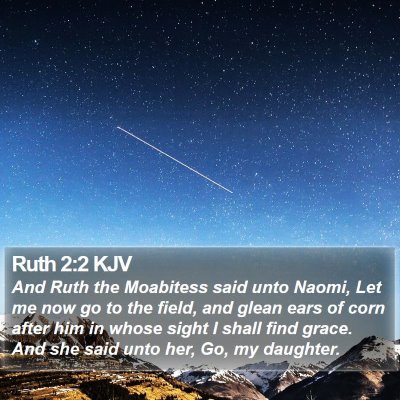 Ruth 2:2 KJV Bible Verse Image