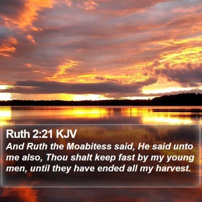 Ruth 2:21 KJV Bible Verse Image