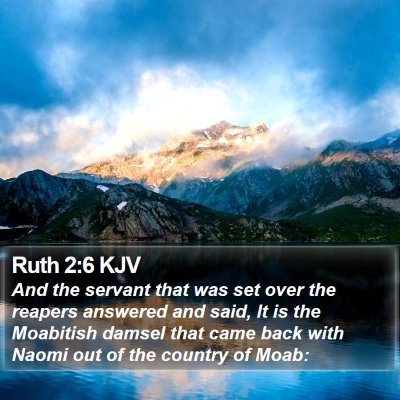 Ruth 2:6 KJV Bible Verse Image