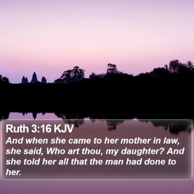 Ruth 3:16 KJV Bible Verse Image
