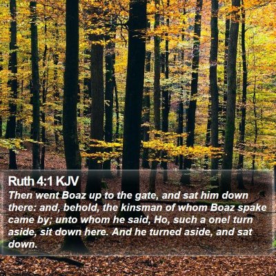 Ruth 4:1 KJV Bible Verse Image