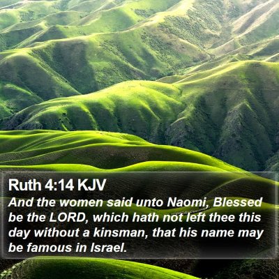 Ruth 4:14 KJV Bible Verse Image