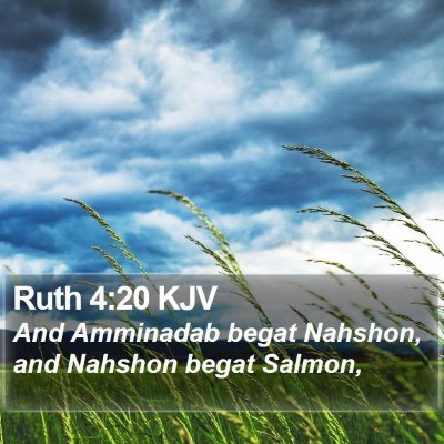Ruth 4:20 KJV Bible Verse Image
