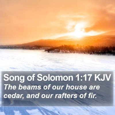 Song of Solomon 1:17 KJV Bible Verse Image