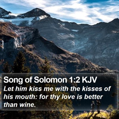 Song of Solomon 1:2 KJV Bible Verse Image