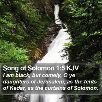Song of Solomon 1:5 KJV Bible Verse Image