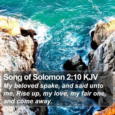 Song of Solomon 2:10 KJV Bible Verse Image