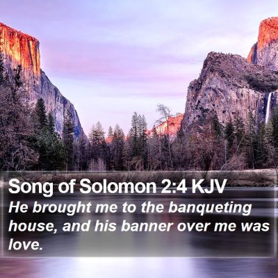 Song of Solomon 2:4 KJV Bible Verse Image