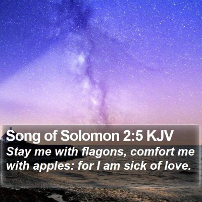 Song of Solomon 2:5 KJV Bible Verse Image