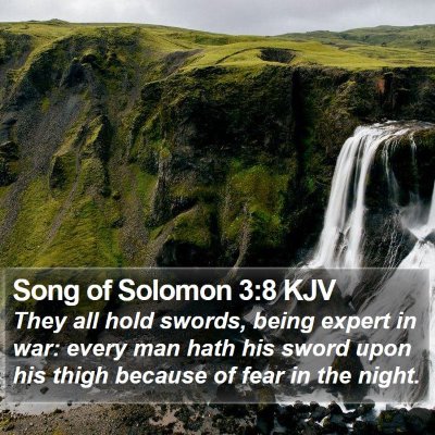 Song of Solomon 3:8 KJV Bible Verse Image