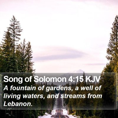Song of Solomon 4:15 KJV Bible Verse Image
