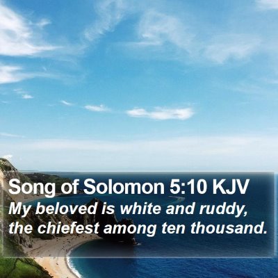 Song of Solomon 5:10 KJV Bible Verse Image