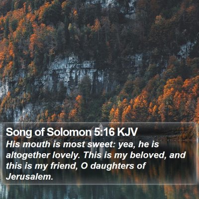 Song of Solomon 5:16 KJV Bible Verse Image