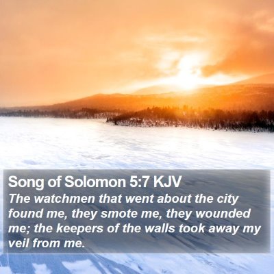 Song of Solomon 5:7 KJV Bible Verse Image