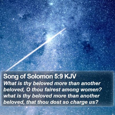 Song of Solomon 5:9 KJV Bible Verse Image
