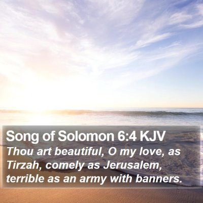 Song of Solomon 6:4 KJV Bible Verse Image