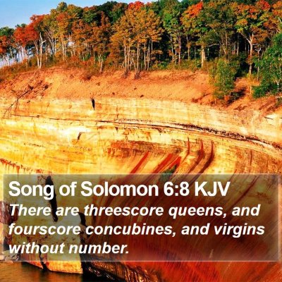 Song of Solomon 6:8 KJV Bible Verse Image
