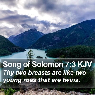 Song of Solomon 7:3 KJV Bible Verse Image