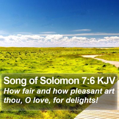 Song of Solomon 7:6 KJV Bible Verse Image