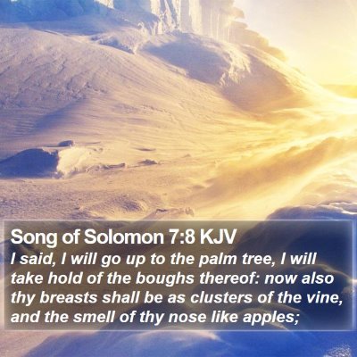Song of Solomon 7:8 KJV Bible Verse Image