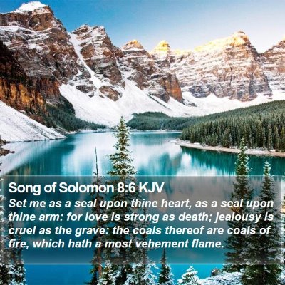 Song of Solomon 8:6 KJV Bible Verse Image