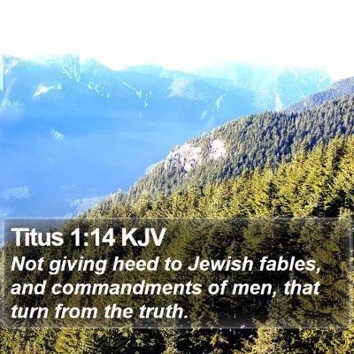 Titus 1:14 KJV Bible Verse Image