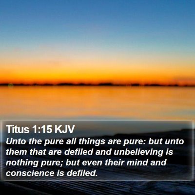 Titus 1:15 KJV Bible Verse Image