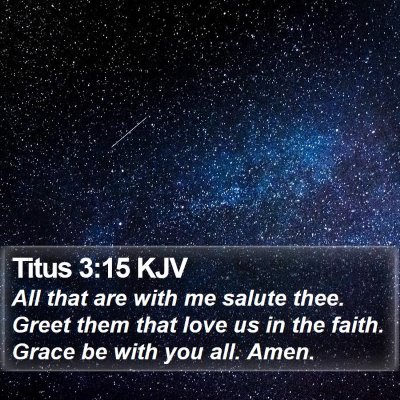 Titus 3:15 KJV Bible Verse Image