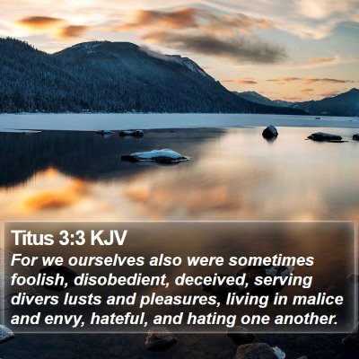 Titus 3:3 KJV Bible Verse Image