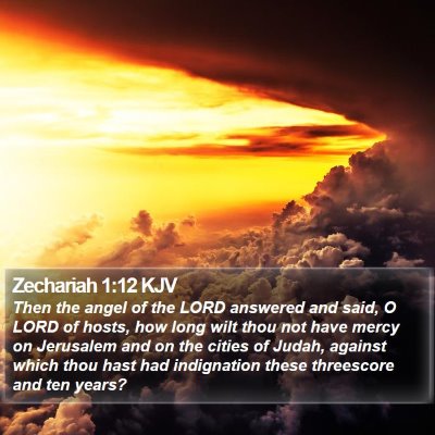 Zechariah 1:12 KJV Bible Verse Image