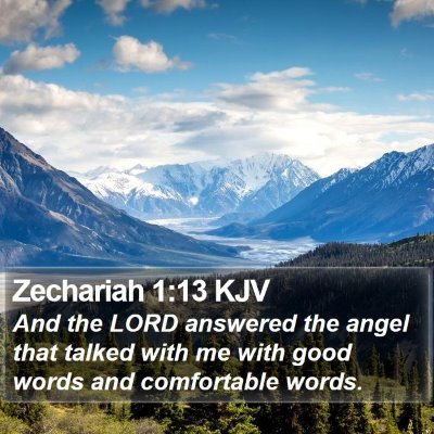 Zechariah 1:13 KJV Bible Verse Image
