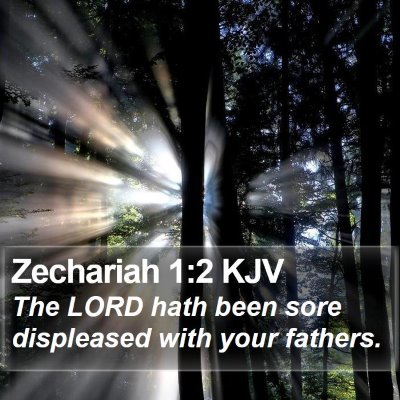 Zechariah 1:2 KJV Bible Verse Image