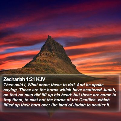 Zechariah 1:21 KJV Bible Verse Image