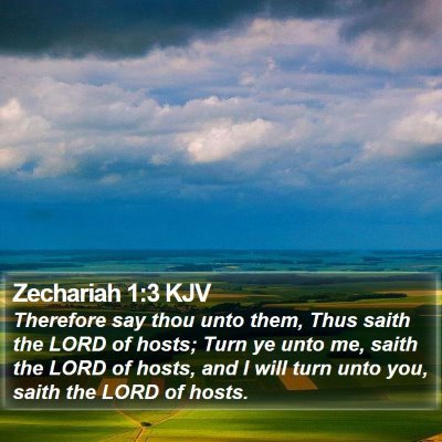 Zechariah 1:3 KJV Bible Verse Image