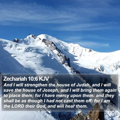 Zechariah 10:6 KJV Bible Verse Image