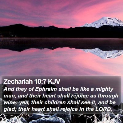 Zechariah 10:7 KJV Bible Verse Image