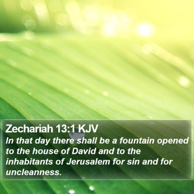 Zechariah 13:1 KJV Bible Verse Image