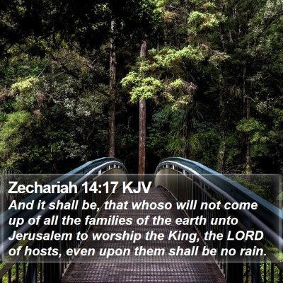 Zechariah 14:17 KJV Bible Verse Image