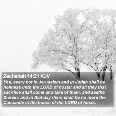 Zechariah 14:21 KJV Bible Verse Image