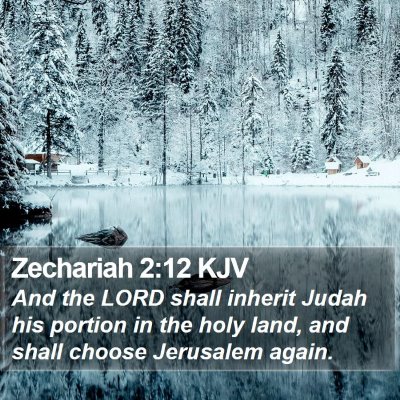 Zechariah 2:12 KJV Bible Verse Image