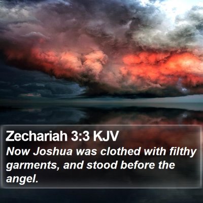 Zechariah 3:3 KJV Bible Verse Image