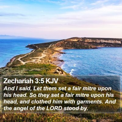 Zechariah 3:5 KJV Bible Verse Image