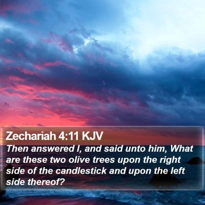Zechariah 4:11 KJV Bible Verse Image