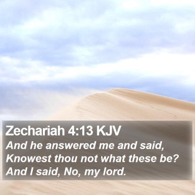 Zechariah 4:13 KJV Bible Verse Image