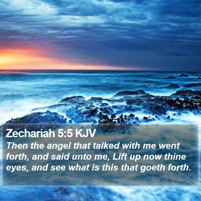 Zechariah 5:5 KJV Bible Verse Image