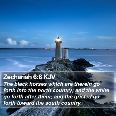 Zechariah 6:6 KJV Bible Verse Image