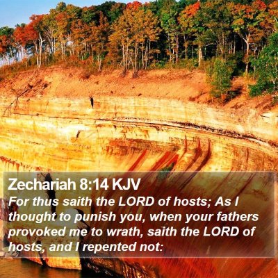Zechariah 8:14 KJV Bible Verse Image