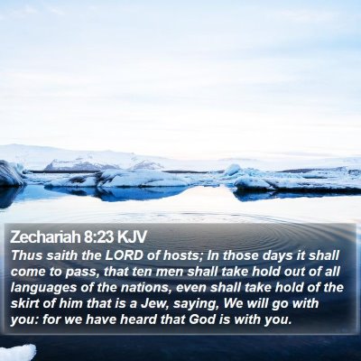Zechariah 8:23 KJV Bible Verse Image