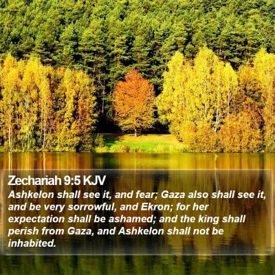 Zechariah 9:5 KJV Bible Verse Image